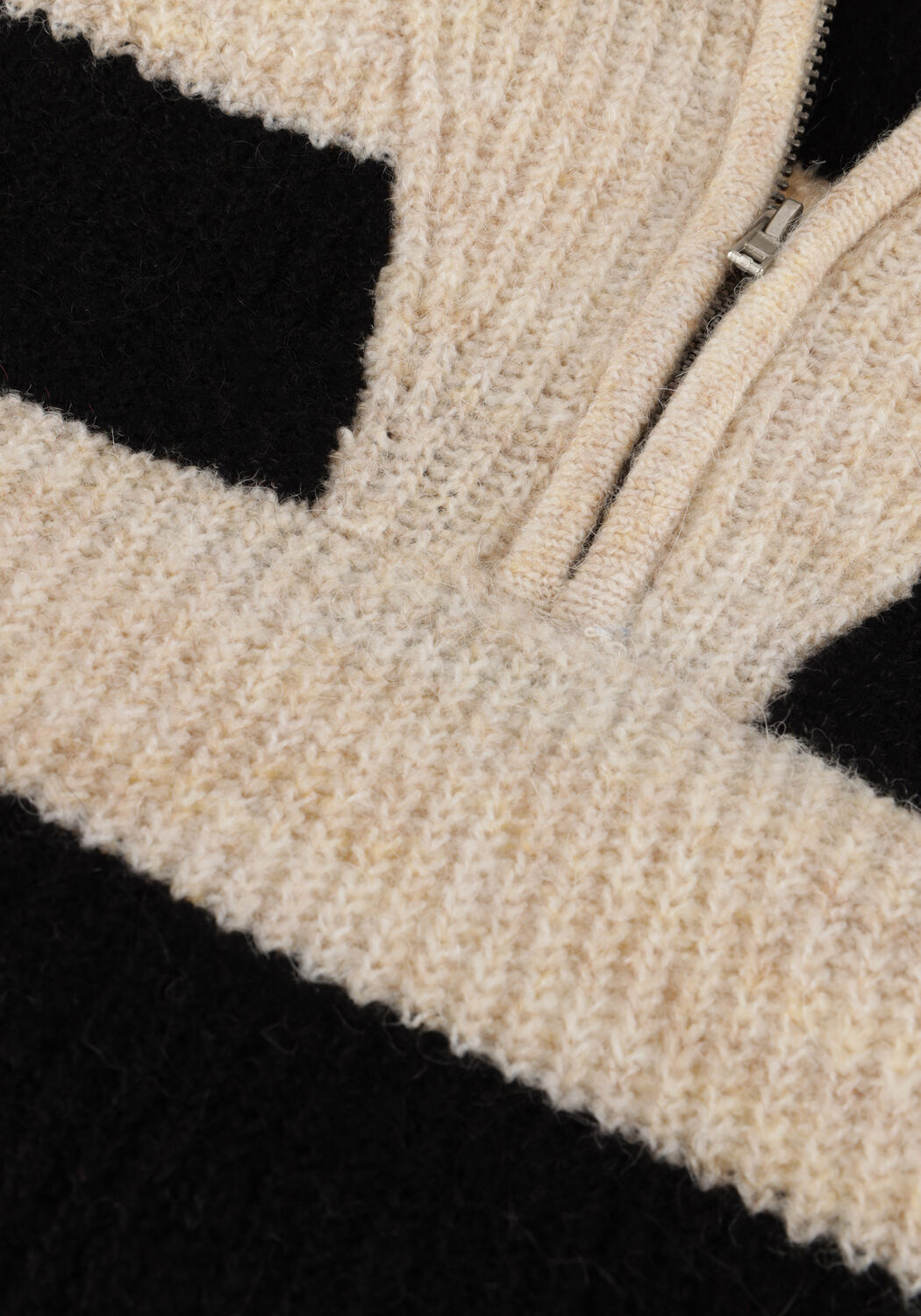 Beige OBJECT Midi jurk MINNA L/S KNIT DRESS - large