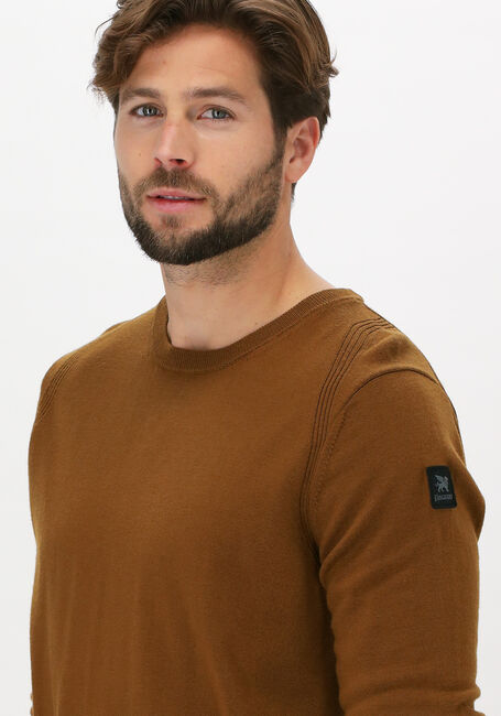 Khaki VANGUARD Trui R-NECK 100% MERINO WOOL EXTRAF - large
