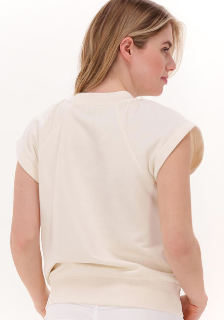 Gebroken wit SECOND FEMALE Top POLIFOLI SWEAT SS - large