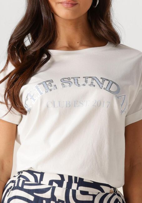 Witte NUKUS T-shirt MEIKE SHIRT THE SUNDAY - large