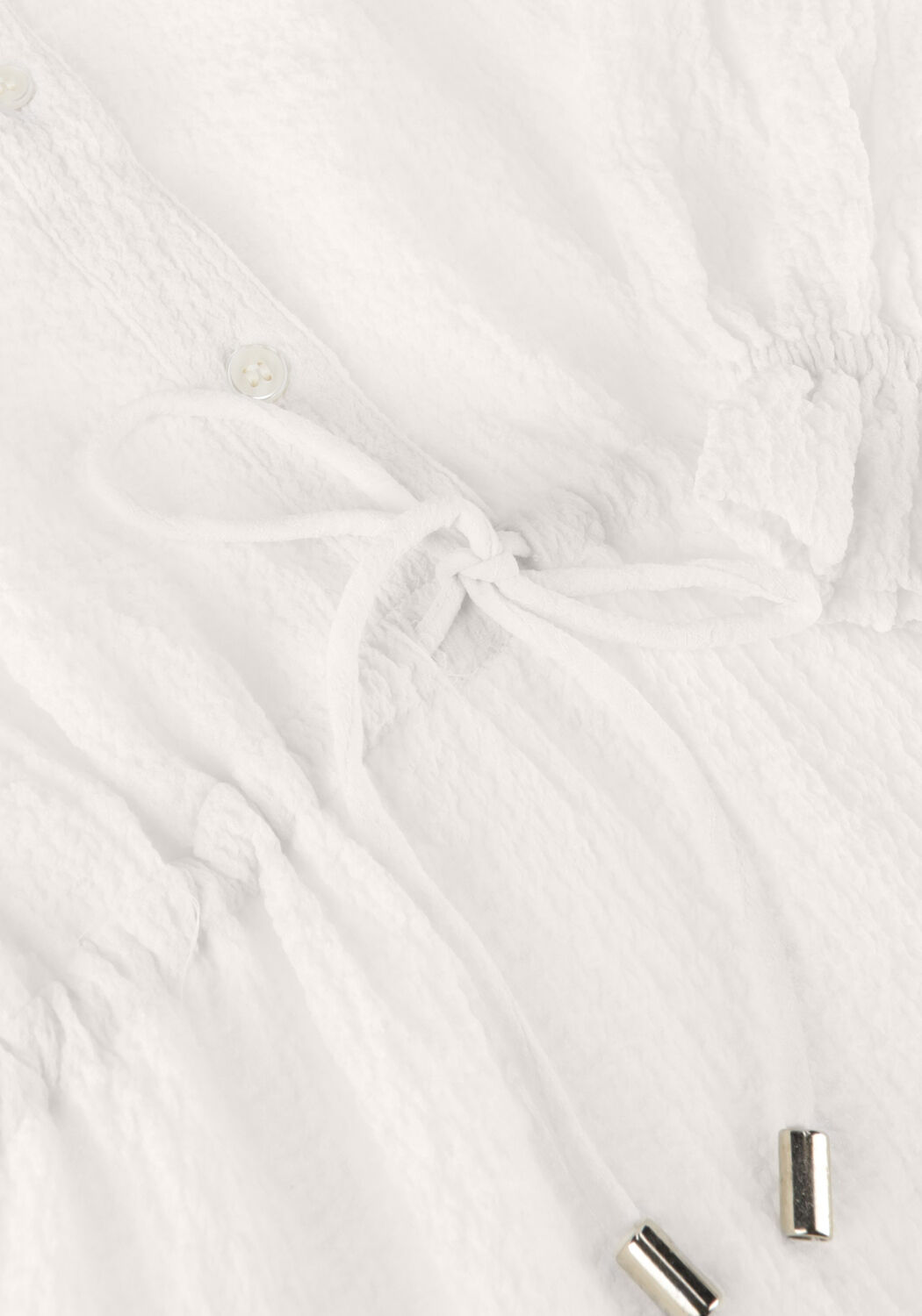 Ecru ALIX THE LABEL Mini jurk LADIES WOVEN STRUCTURED CHIFFON DRESS - large