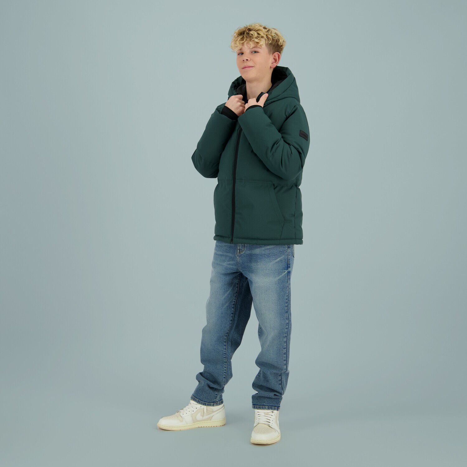 Donkergroene RAIZZED Gewatteerde jas TIRO - large