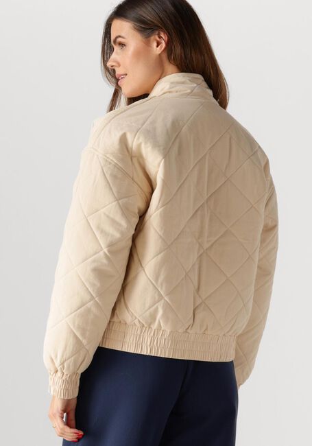 Beige COLOURFUL REBEL Jack WEIDY QUILTED JACKET - large