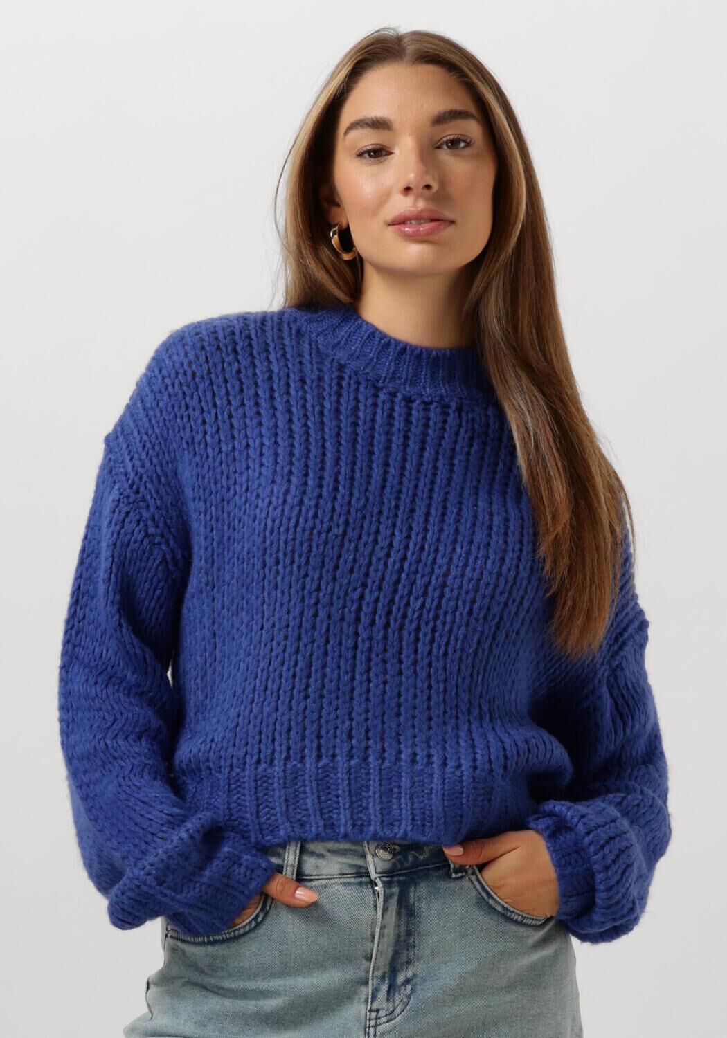 Kobalt blauwe dames trui 2025