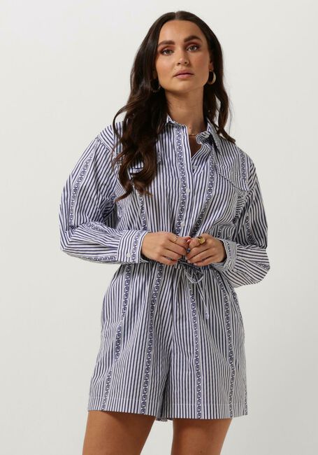 Blauwe LIU JO Playsuits POPELINE STAMPA TP DRESS - large