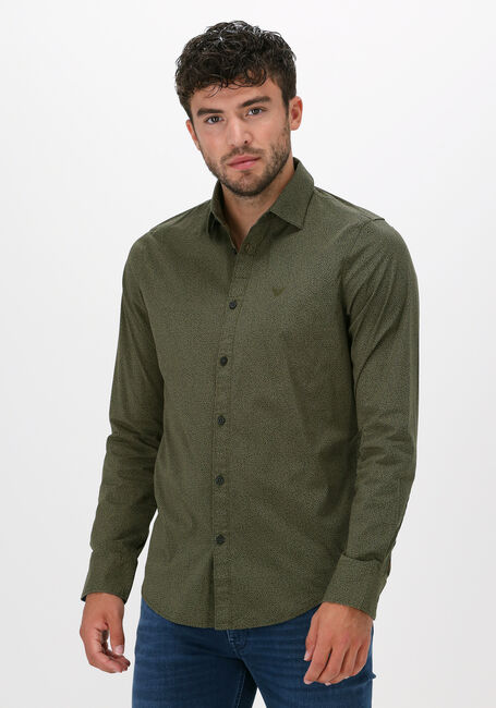 Groene PME LEGEND Casual overhemd LONG SLEEVE SHIRT POPLIN STRET - large