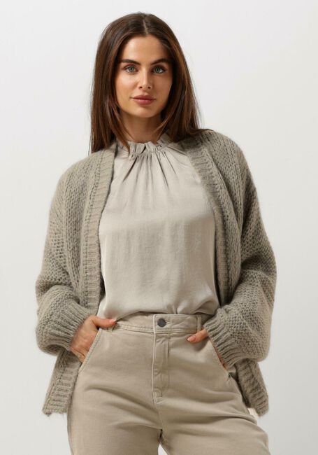Groene SUMMUM Vest OVERSIZED CARDIGAN MOHAIR BLEND KNIT - large