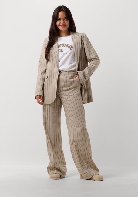 Beige CO'COUTURE Pantalon LINEN PIN LONG PANT - large