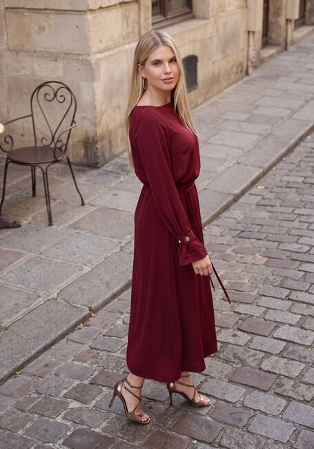 Bordeaux LINA LOCCHI Maxi jurk LL-BETH - large
