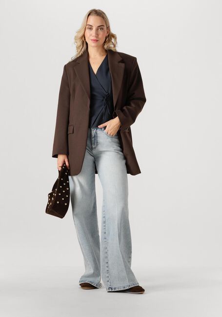 Donkerblauwe NEO NOIR Gilet SAMARA MELANGE WAISTCOAT - large