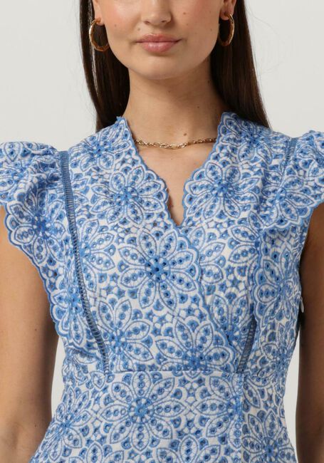 Lichtblauwe SUNCOO Mini jurk CASSI - large