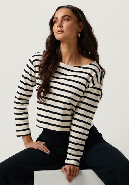 Blauwe CO'COUTURE Tops & T-shirts CLASSIC STRIPE CROPPED SWEAT - large