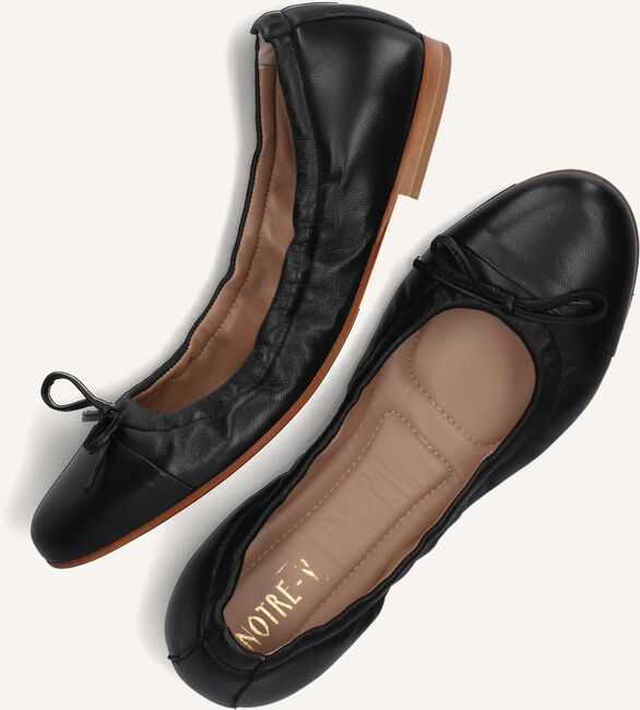 Zwarte NOTRE-V Ballerina's 08-323 Zwarte NOTRE-V Ballerina's 08-323 - large