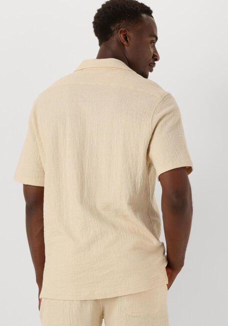 Beige BUTCHER OF BLUE Casual overhemd RIPLEY STRUCTURE SHIRT - large