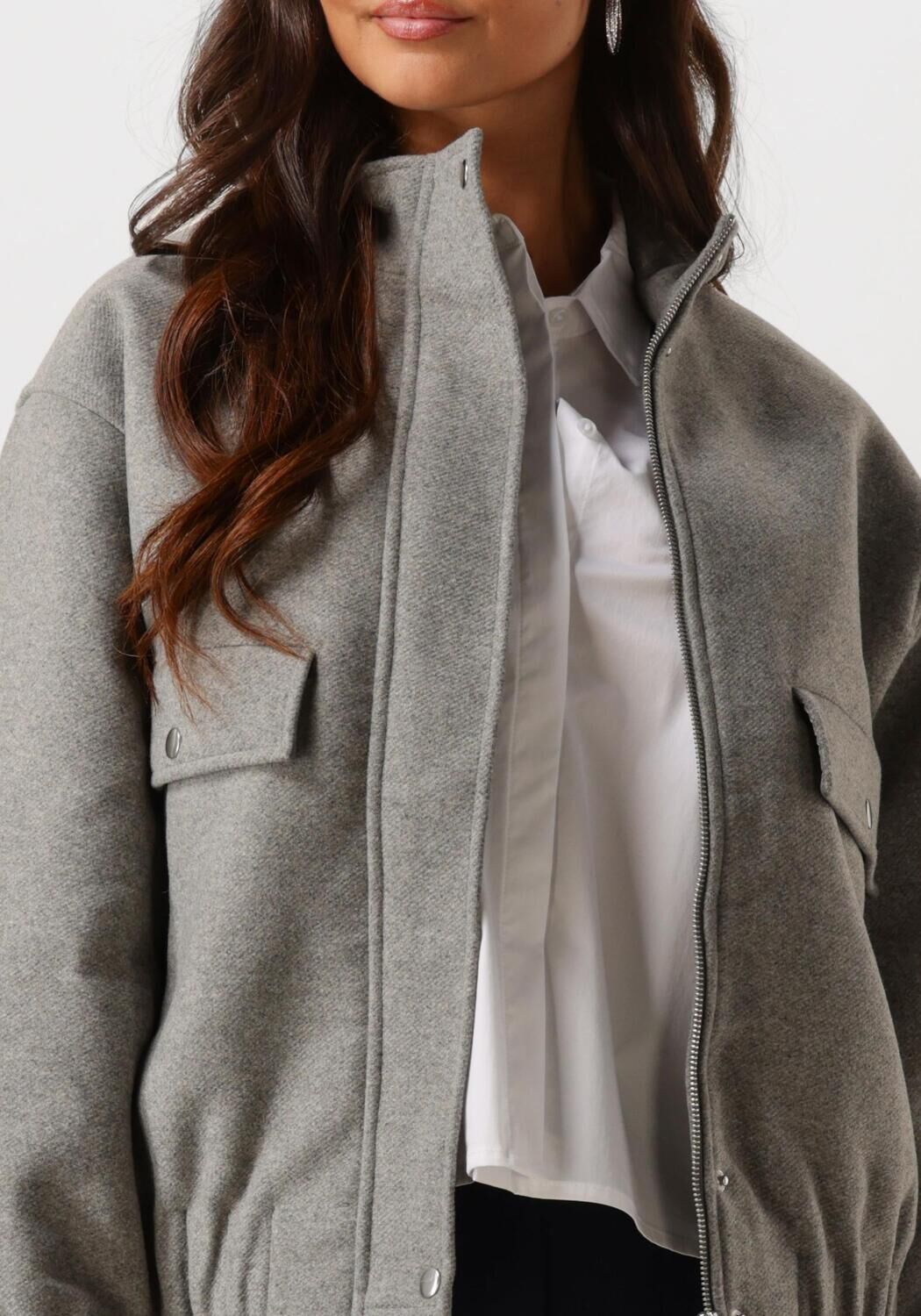 SELECTED FEMME Dames Jassen Slfselma Bomber Jacket Grijs