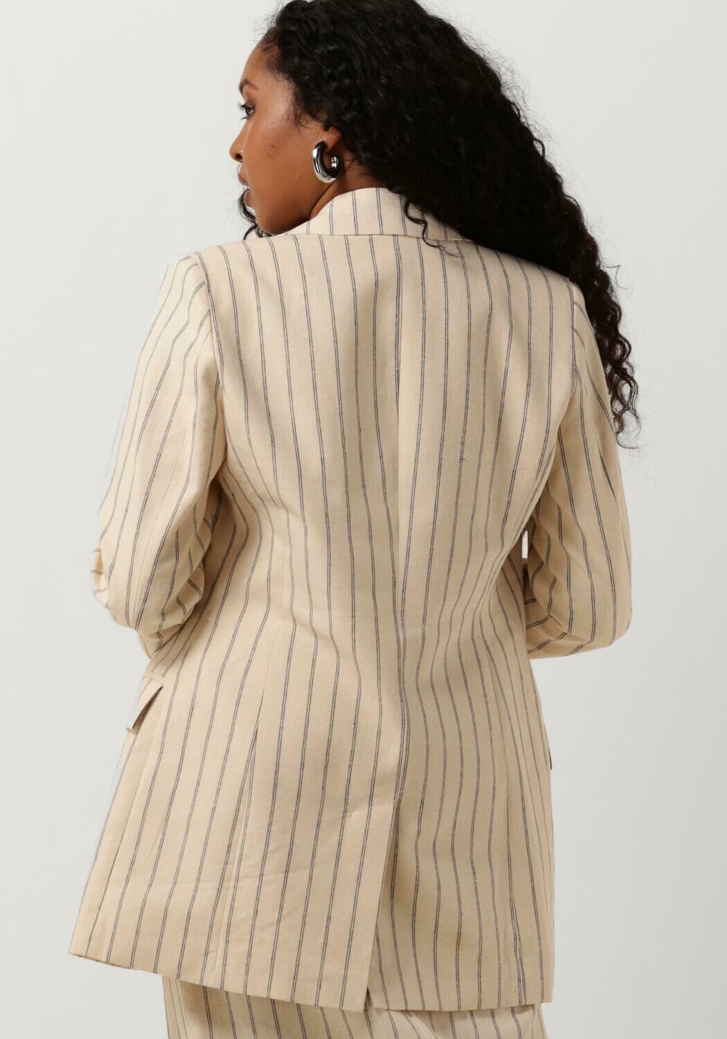 SELECTED FEMME Dames Blazers Slfhilda Ls Fitted Blazer Pin Stripe Zand