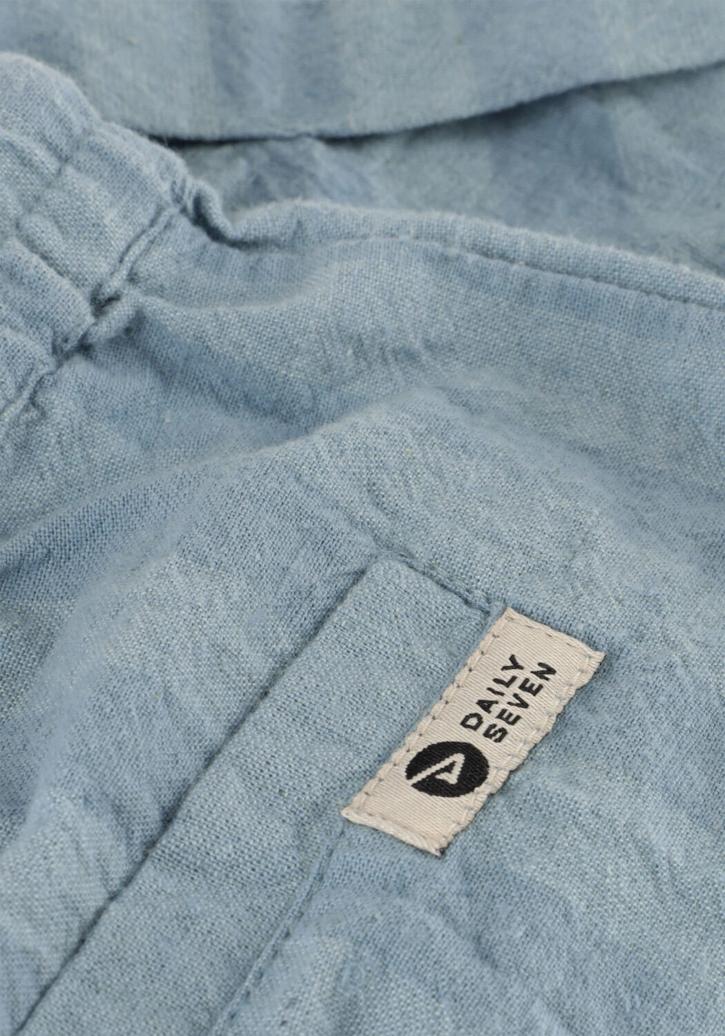 Lichtblauwe DAILY7 Korte broek SHORT BIG STRIPE - large