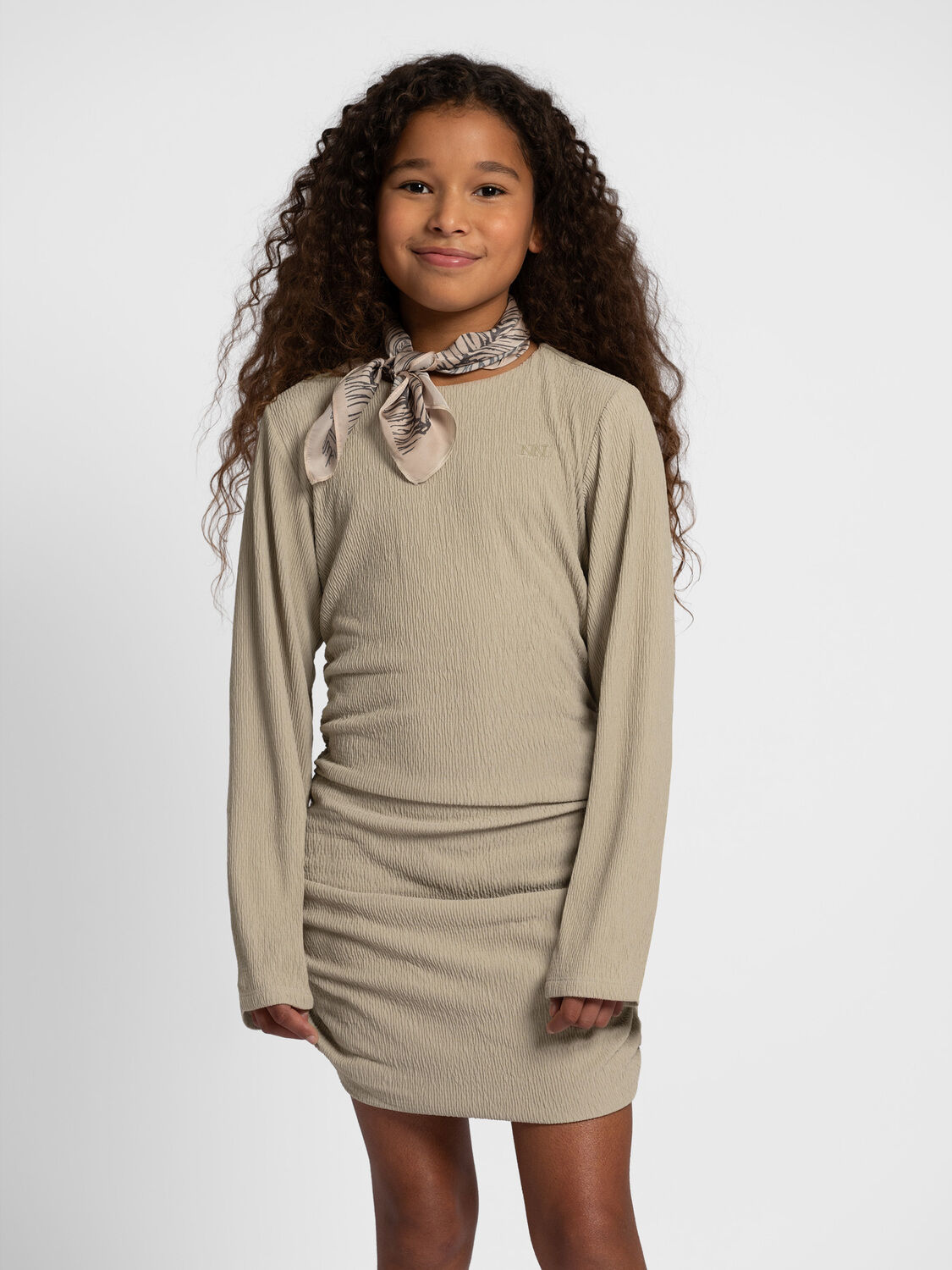 Beige NIK & NIK Mini jurk NORA DRESS - large