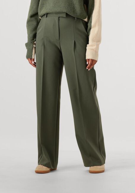 Khaki ANOTHER LABEL Wijde broek MOORE PLEATED PANTS - large