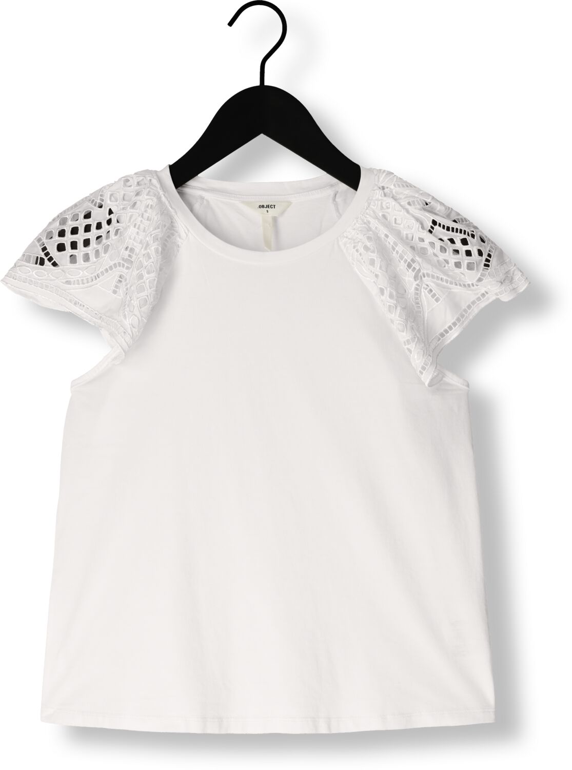 OBJECT Dames Tops & T-shirts Objjarry Re Ss Top Wit