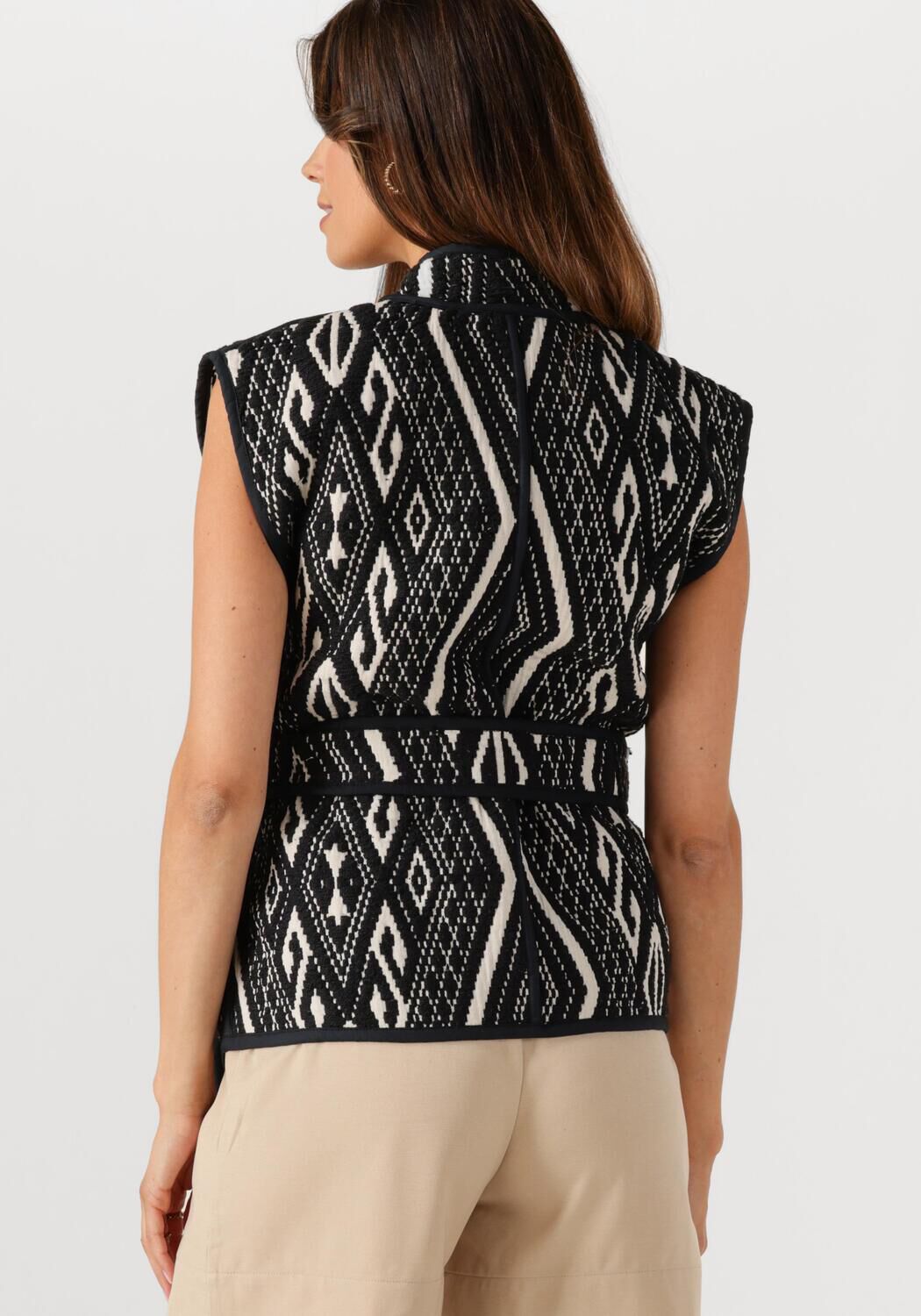 MINUS Dames Blazers Wendi Reversible Vest Zwart