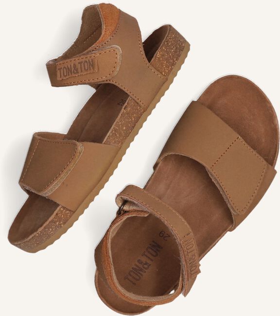 Bruine TON & TON Platte sandalen PL_OM002 Bruine TON & TON Platte sandalen PL_OM002 - large