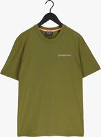 Groene SCOTCH & SODA T-shirt JERSEY LOGO TEE IN ORGANIC COTTON