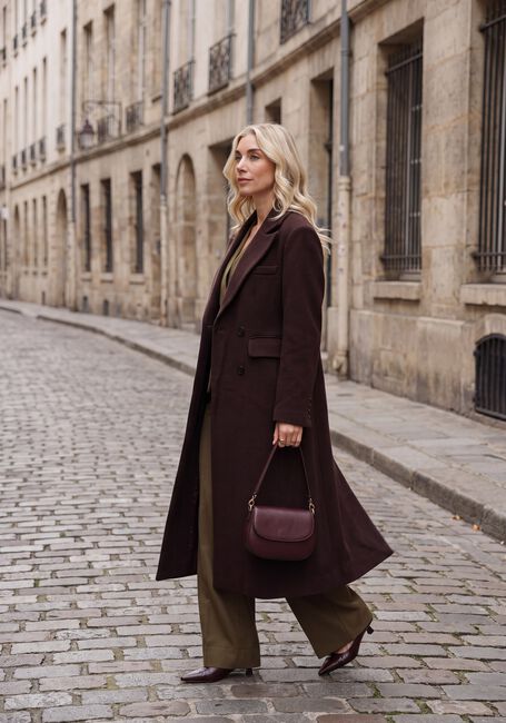 Bruine Y.A.S. Mantel YASROYLA LS LONG COAT - large