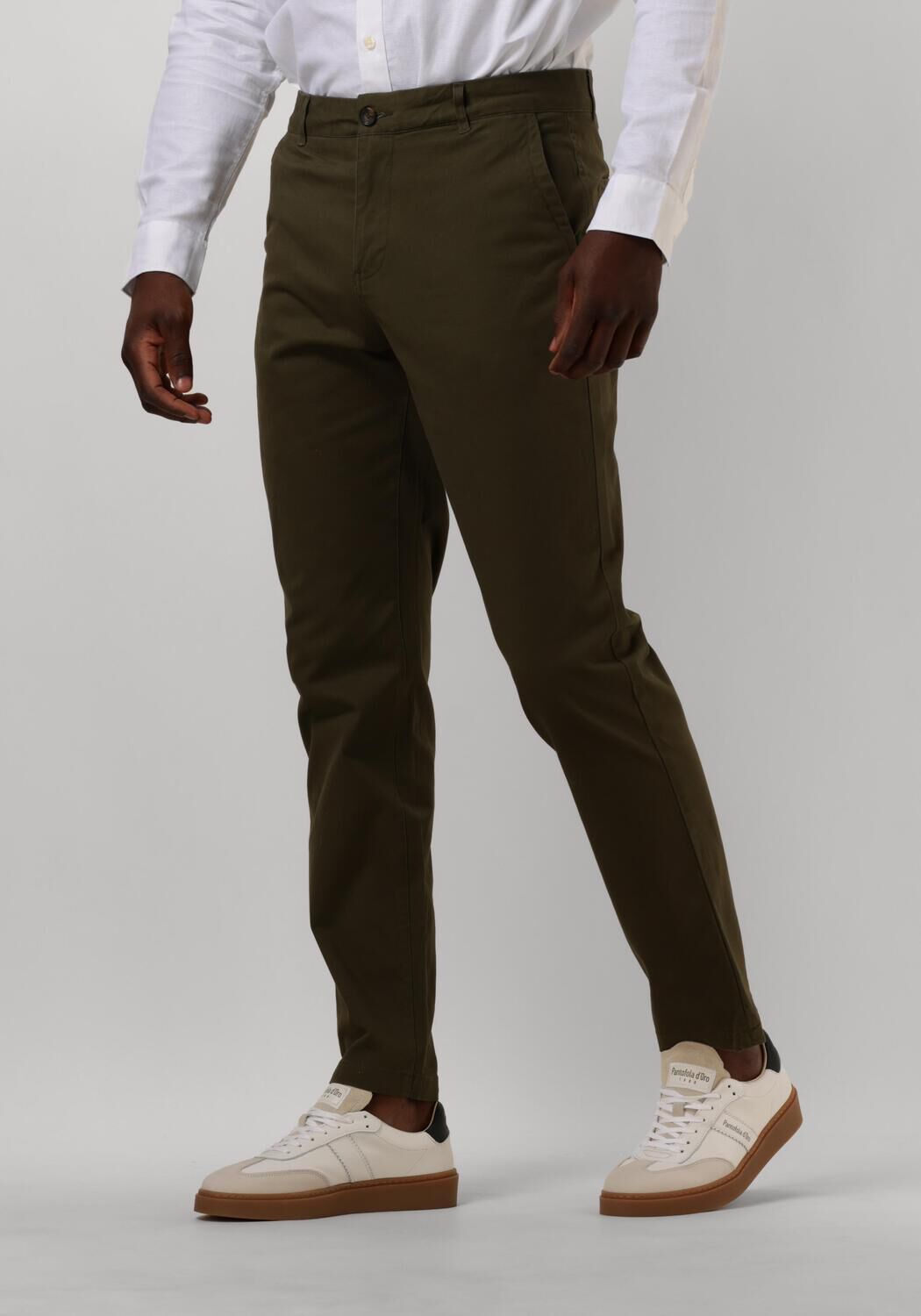 SCOTCH & SODA Heren Broeken Stuart Stretch Cotton Chino Groen