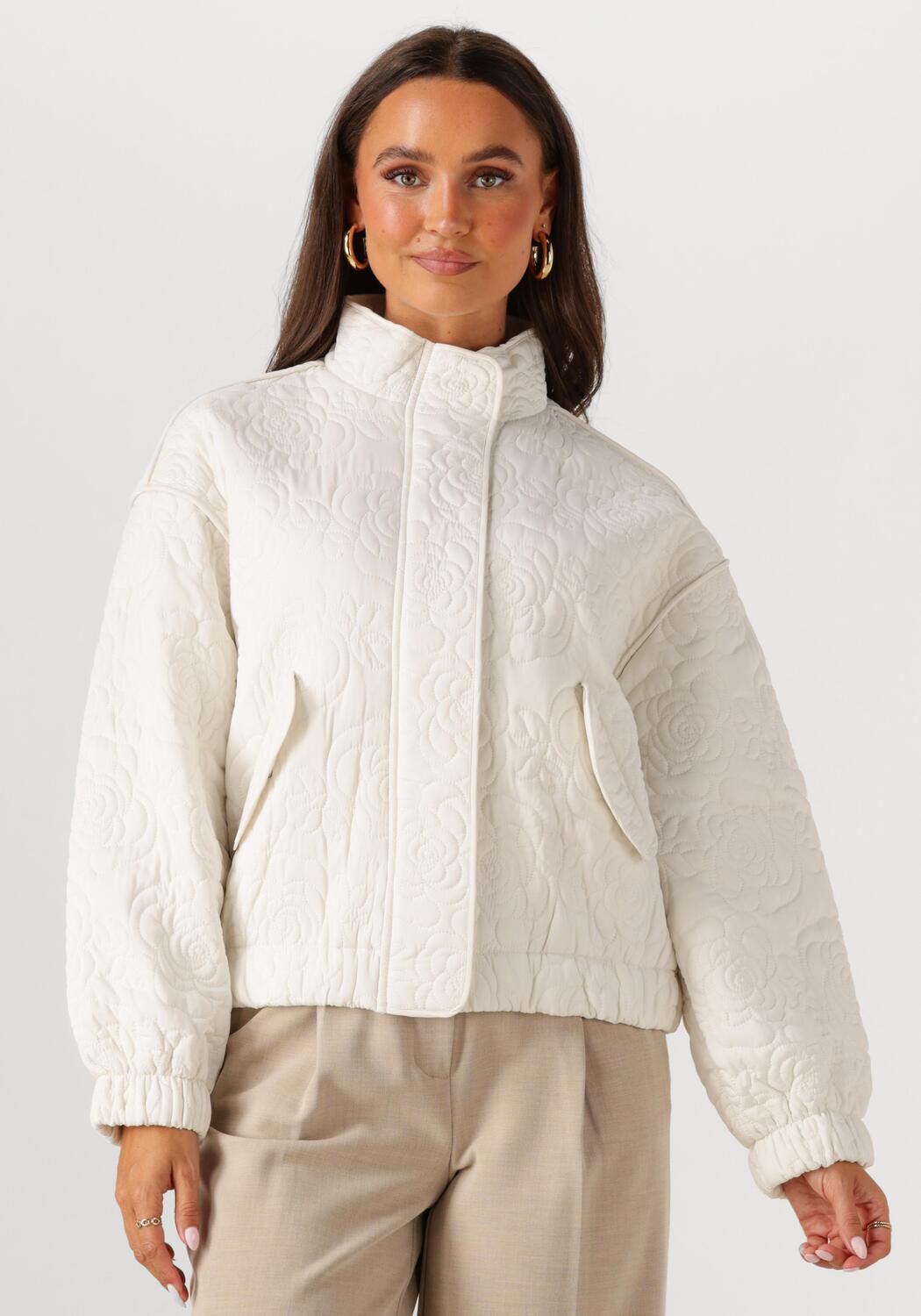 Y.A.S. Dames Jassen Yasfipura Ls Quilted Jacket S. Beige
