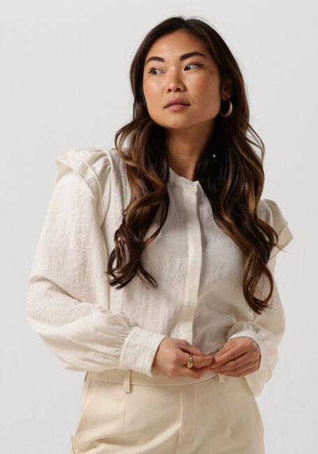 Witte OBJECT Blouses OBJSOPHIE L/S SHIRT - large