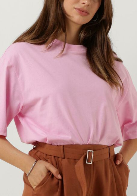 Paarse OBJECT T-shirt OBJGIMA 2/4 OVERSIZE T-SHIRT - large