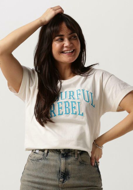 Witte COLOURFUL REBEL T-shirt CR PATCH BOXY TEE - large