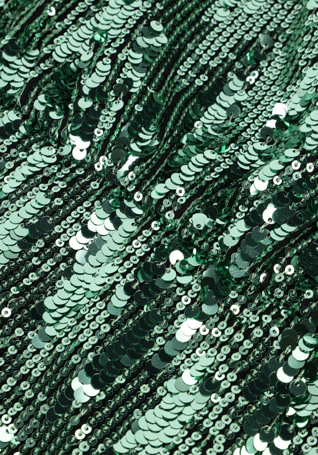 Groene SELECTED WOMEN Mini jurk SLFARI-COLYN LS SHORT SEQUINS - large