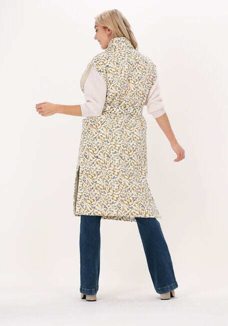 Gebroken wit Y.A.S. Kimono YASFLUMA QUILTED VEST LS. - large