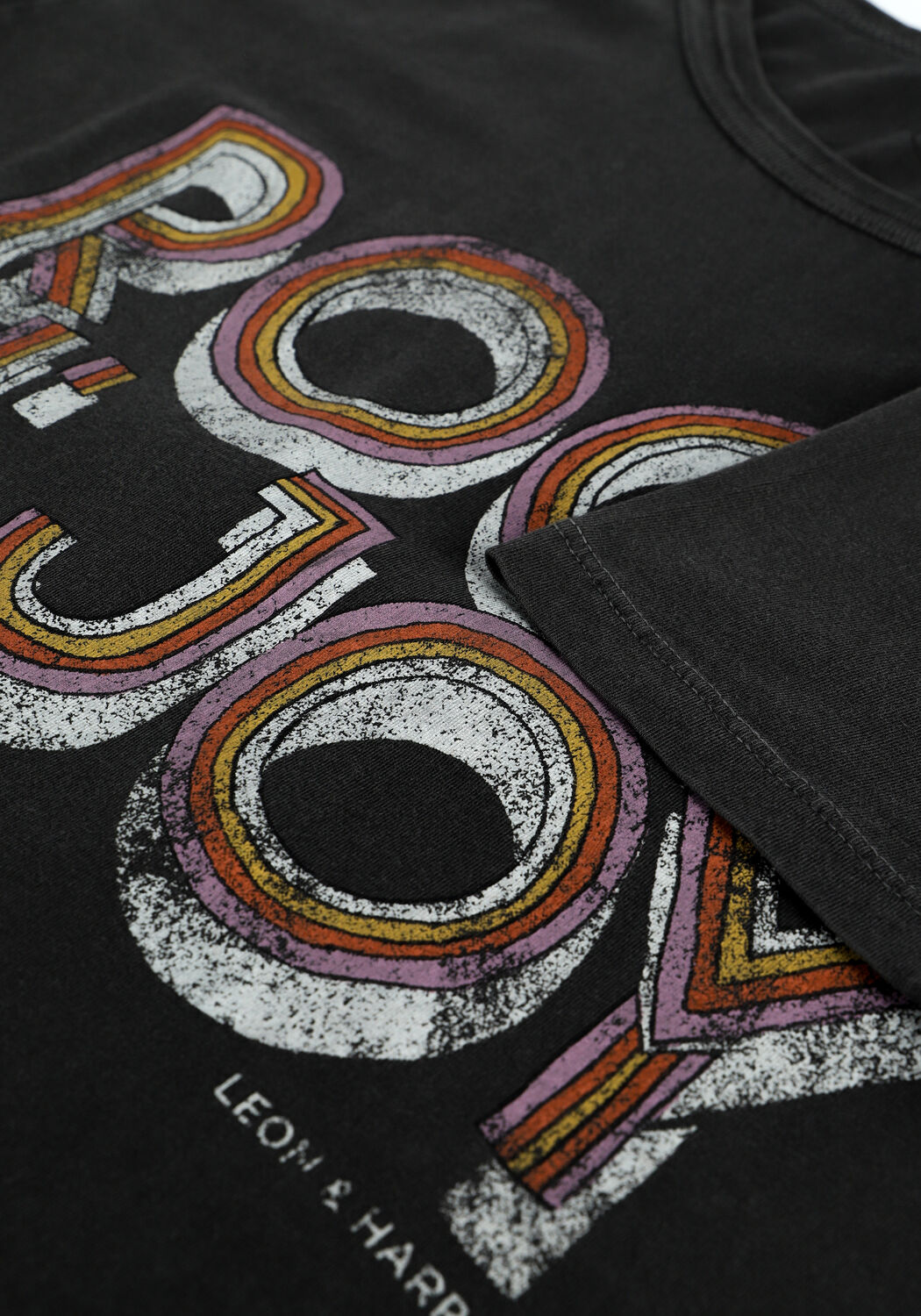 Grijze LEON & HARPER T-shirt TORO JC05 JOY - large