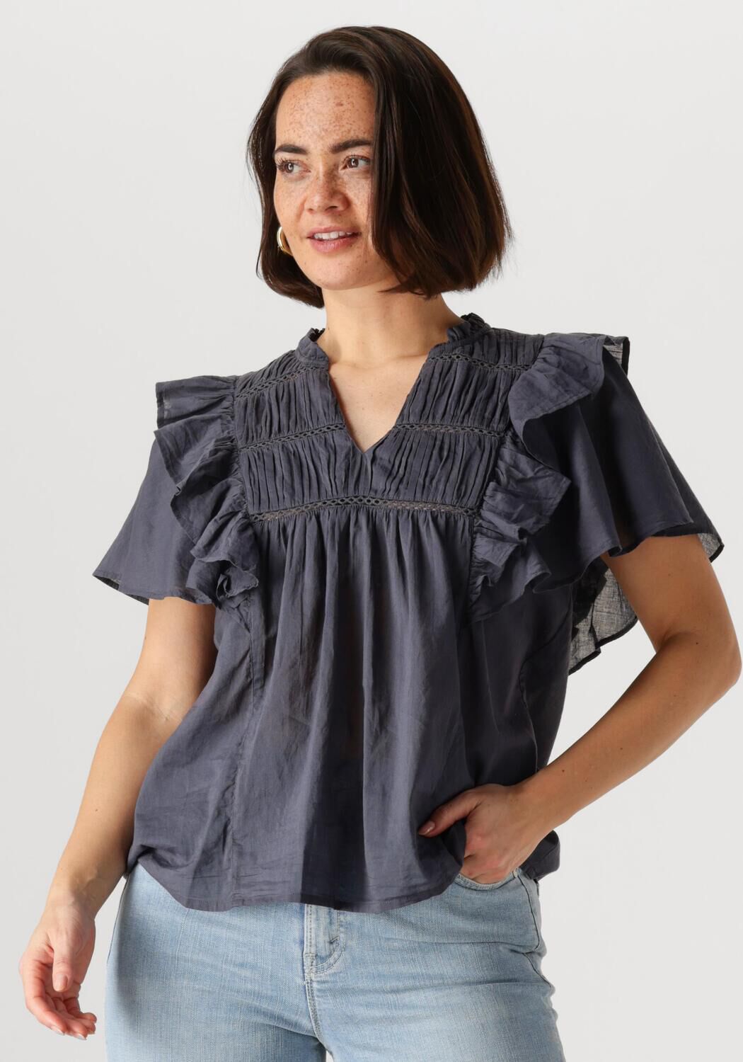 CIRCLE OF TRUST Dames Blouses Maren Blouse Zwart
