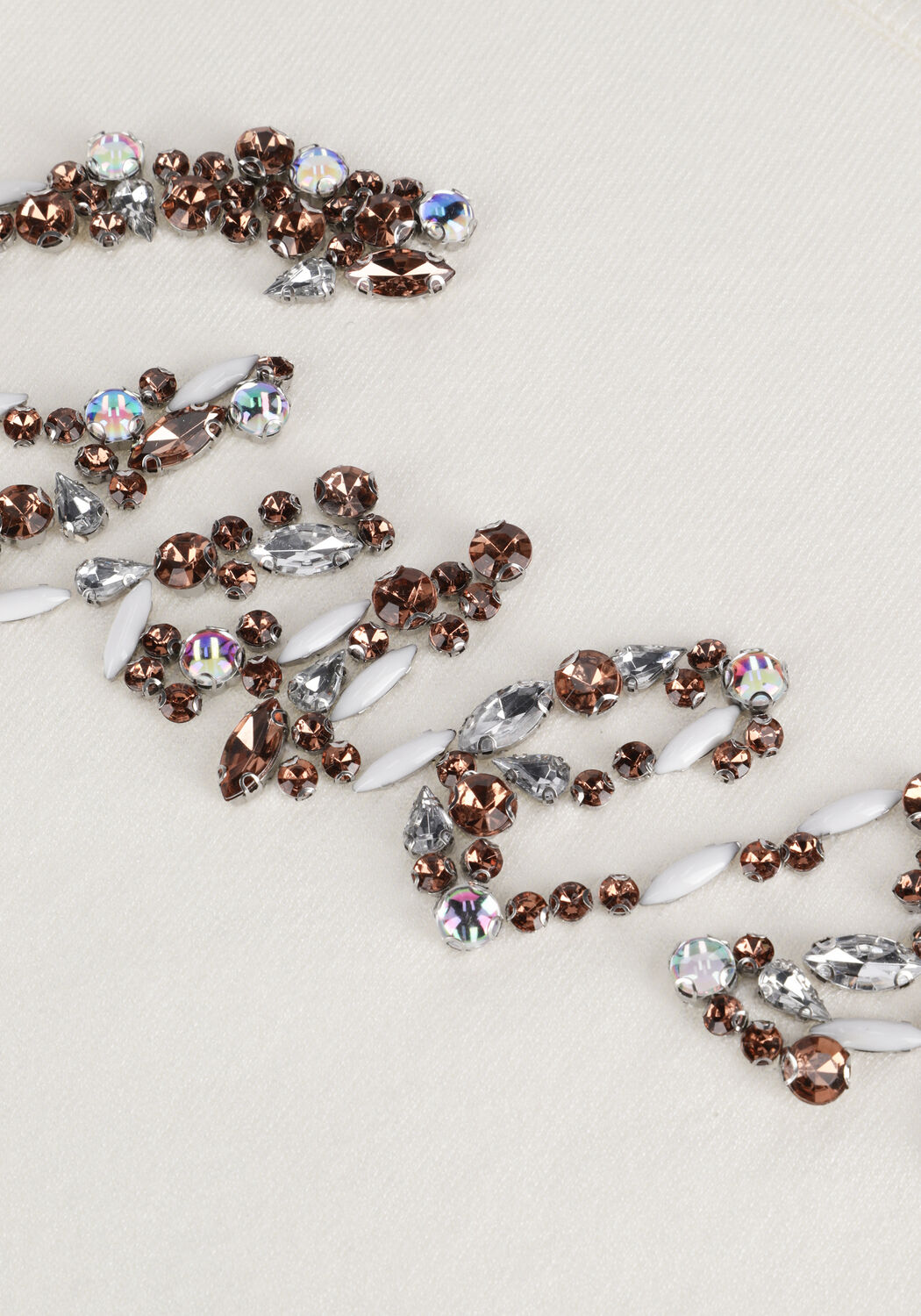 Gebroken wit GUESS Top EDITH RN SS SWTR - large