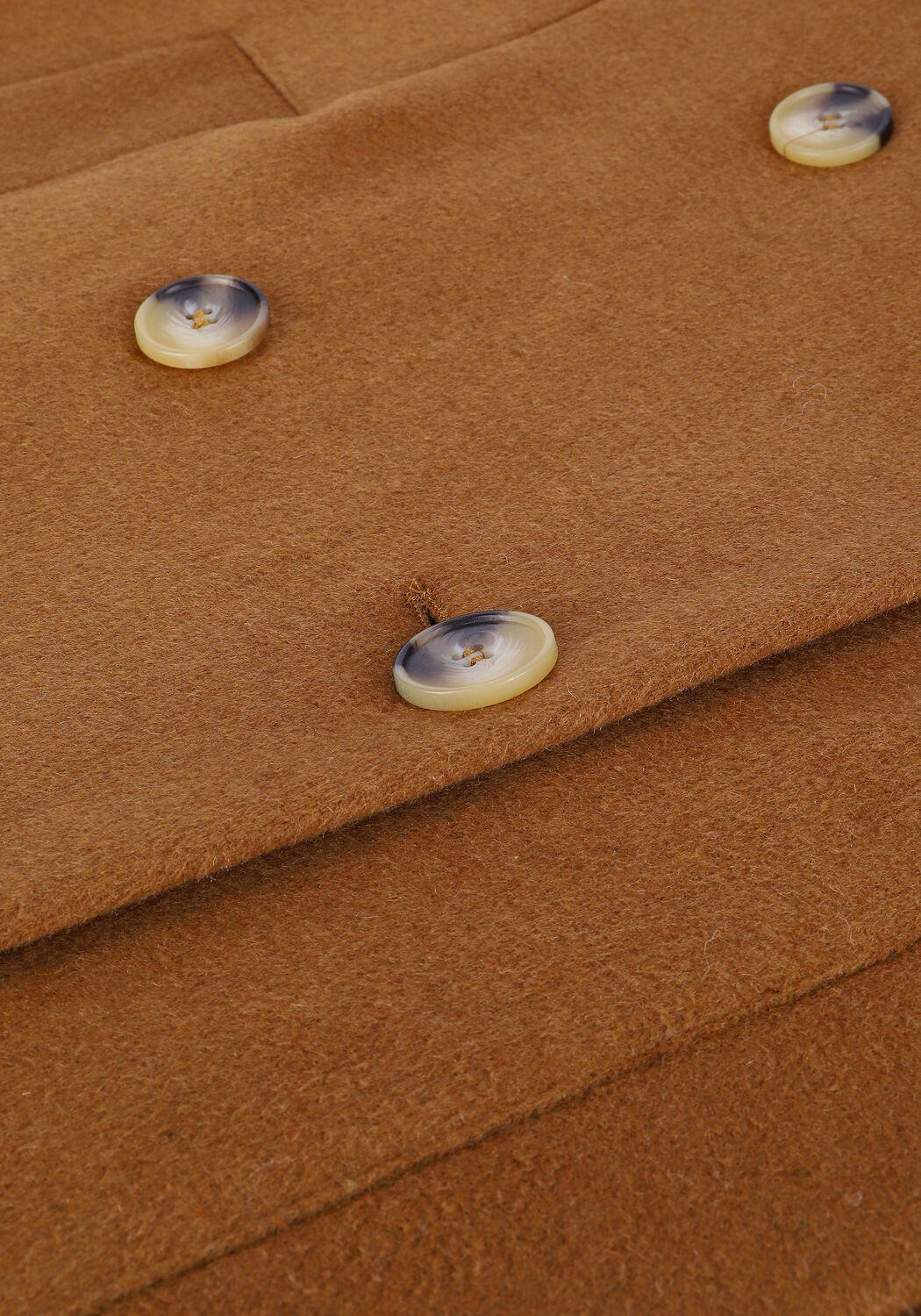 Bruine SELECTED WOMEN Mantel SLFELLEN WOOL COAT B RUBBER K - large