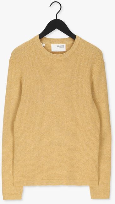 Gele SELECTED HOMME Trui SLHROCKS LS KNIT CREW NECK G N - large