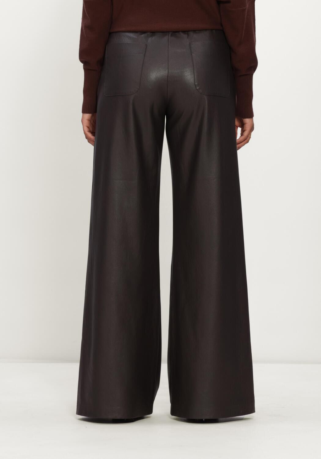 Bruine CAROLINE BISS Wijde broek 4570 - large