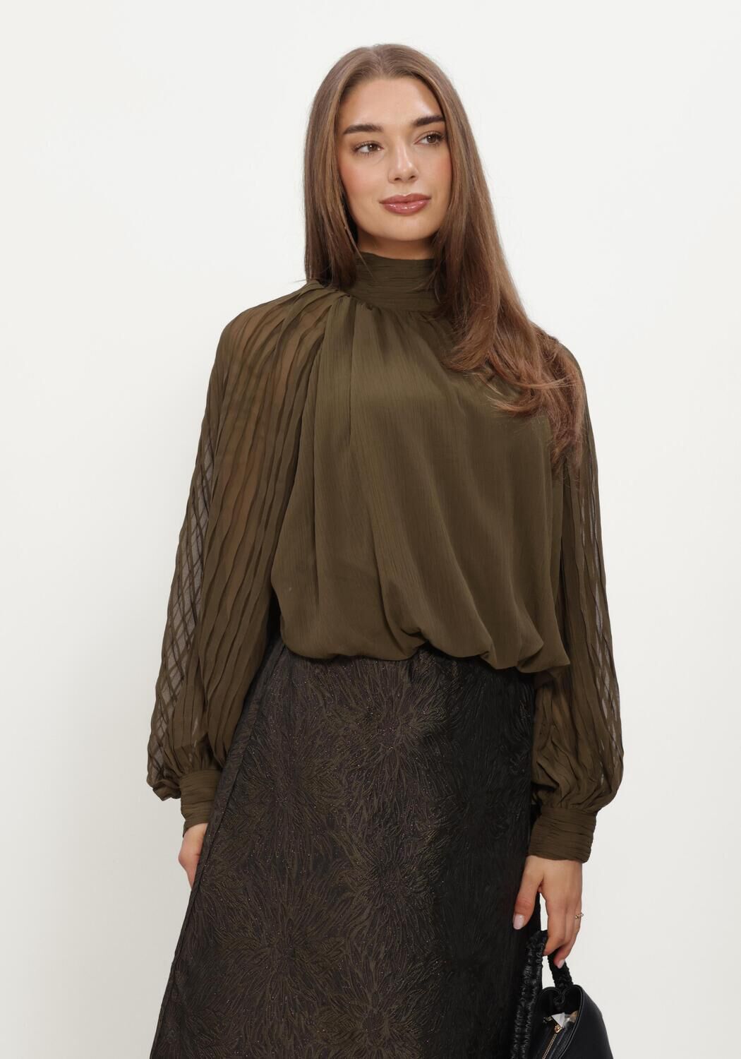 Y.A.S. YAS Dames Blouses Yasolera Ls Top S. Groen