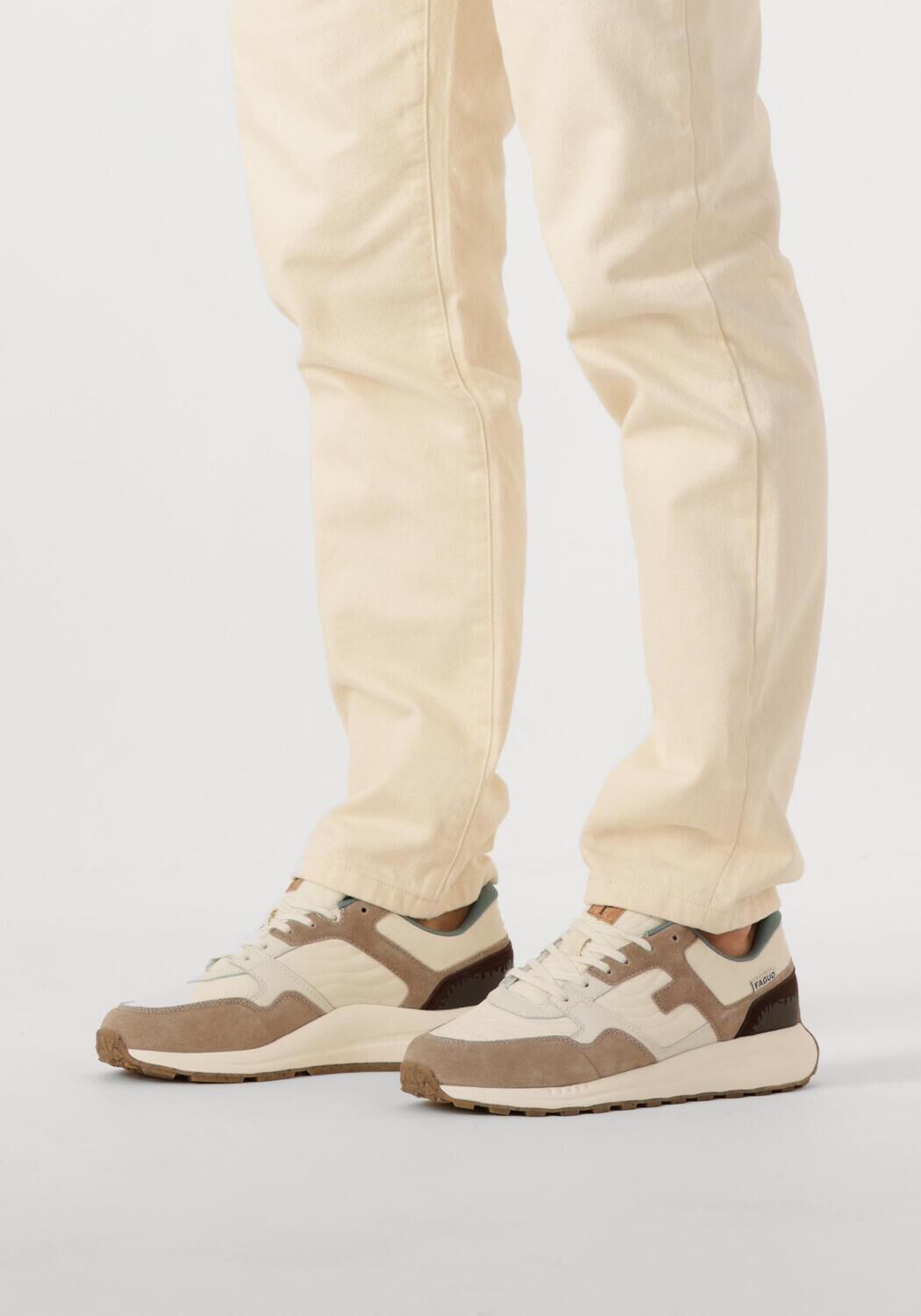 Beige FAGUO Lage sneakers LIMWOOD SYN WOVEN - large