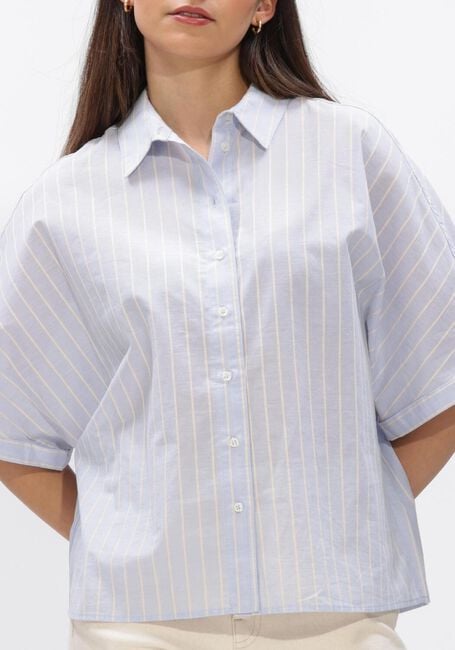 Lichtblauwe BY-BAR Blouses SUNNY BLUE STRIPE BLOUSE - large
