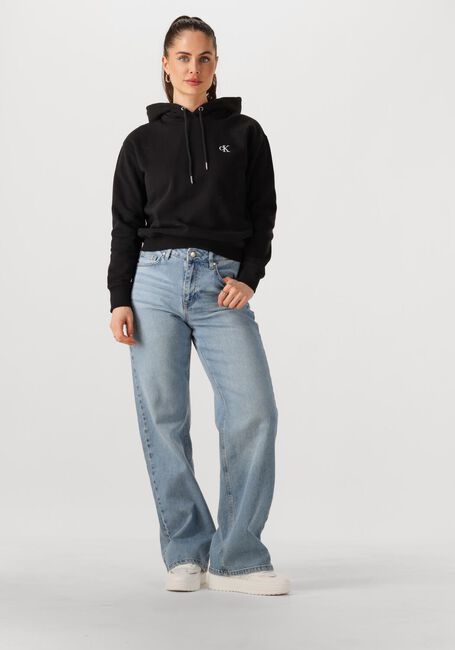Zwarte CALVIN KLEIN Trui CK EMBROIDERY HOODIE - large