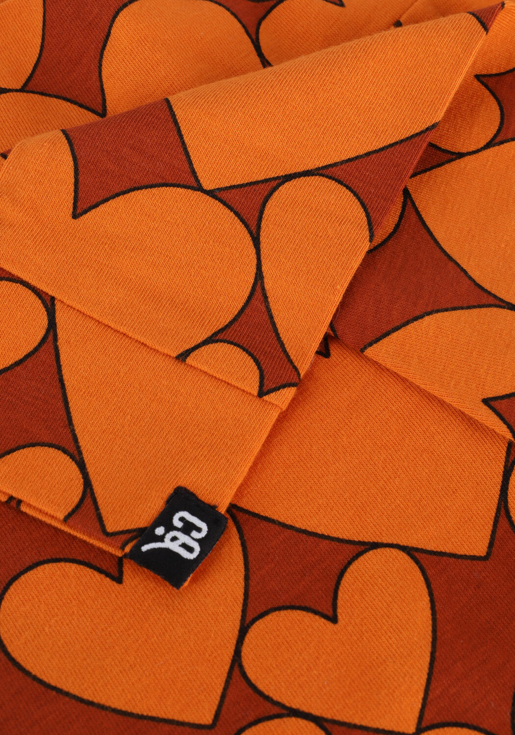 Gele CARLIJNQ Legging HEARTS - BABY LEGGING - large