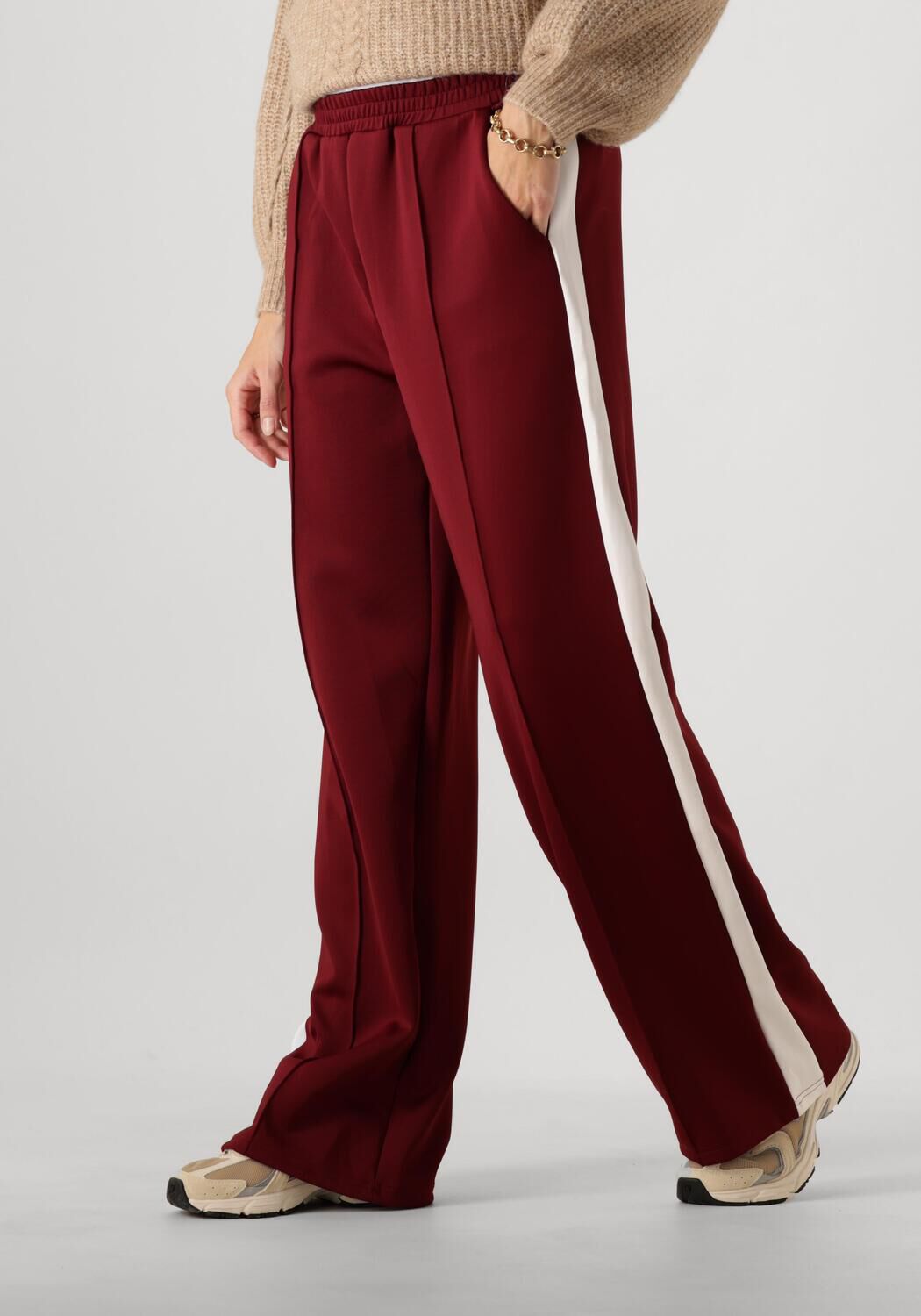 OBJECT Dames Broeken Objcassisy Mw Lo Pant Bordeaux