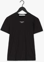 Zwarte CALVIN KLEIN T-shirt STACKED LOGO TEE
