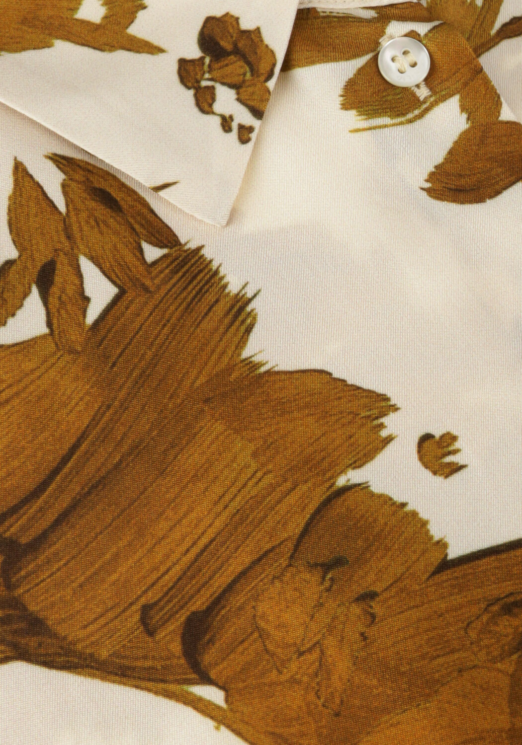 Gouden VANILIA Maxi jurk PRINTED DRESS - large