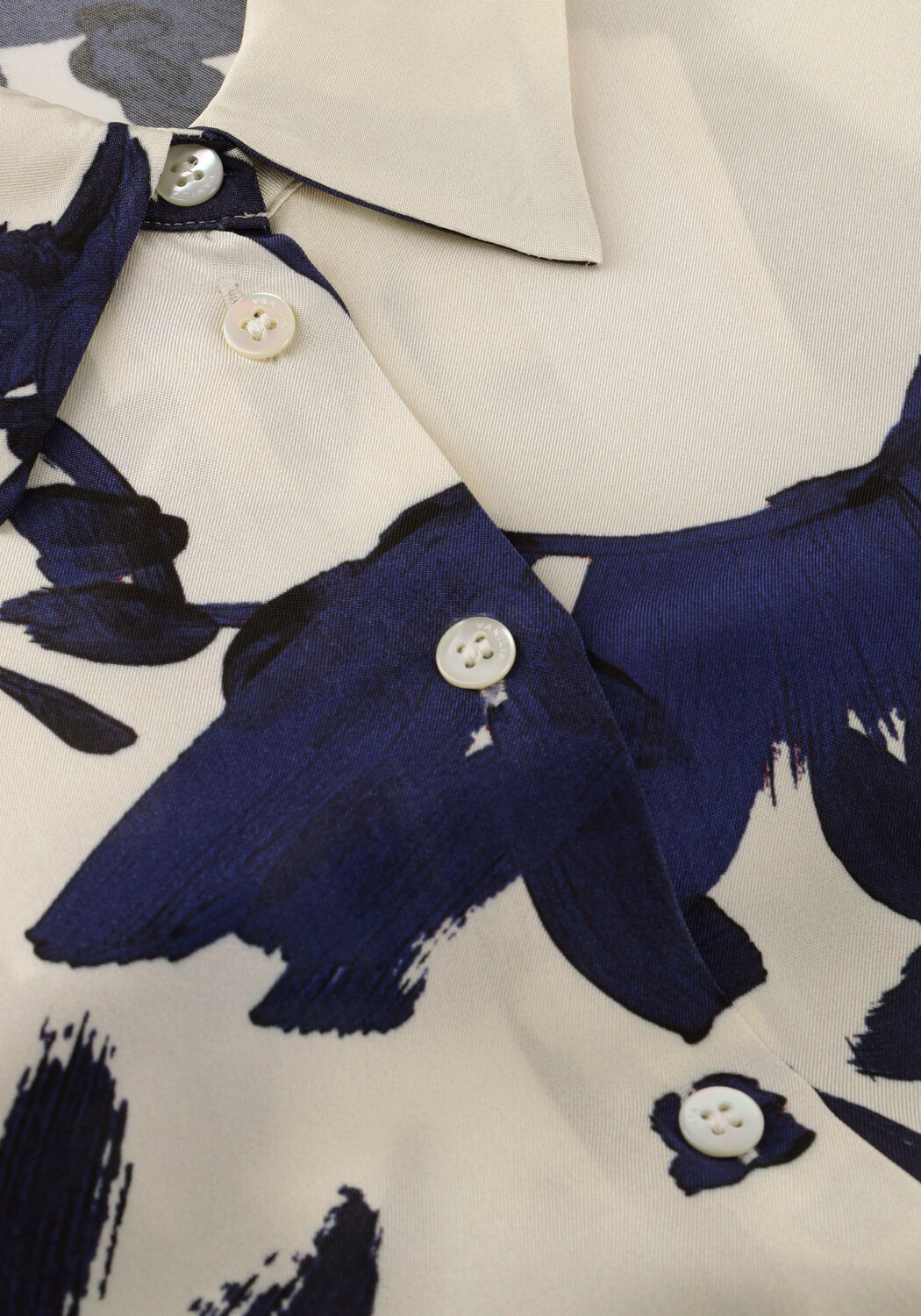 Donkerblauwe VANILIA Maxi jurk PRINTED DRESS - large